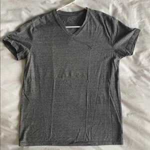 Grey heathered v neck